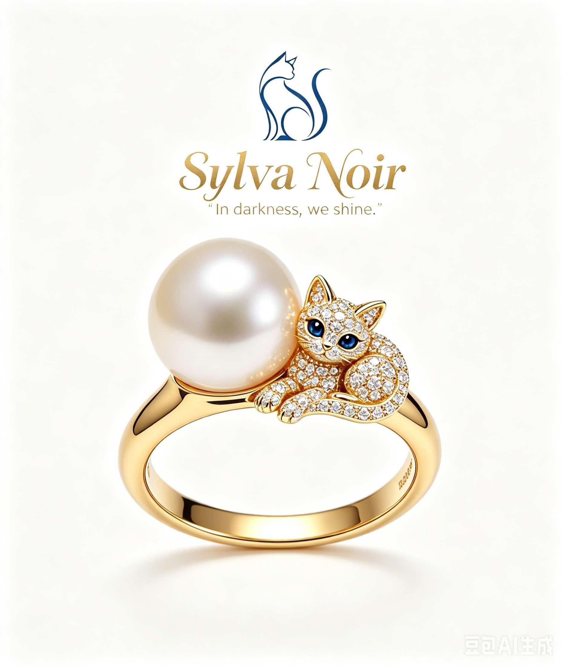 Guardian Spirit Cat 18K Gold Ring