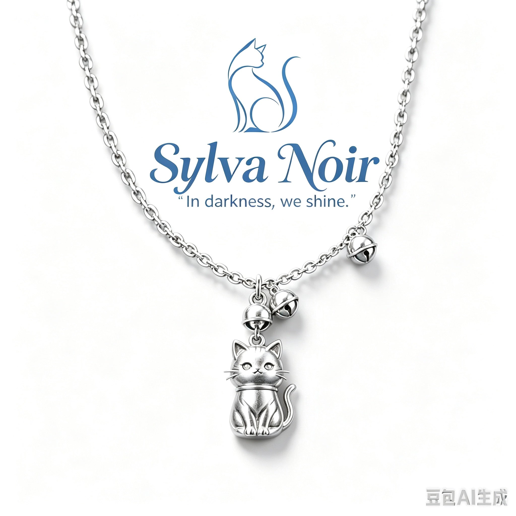 Nocturnal Spirit Cat Pendant Necklace