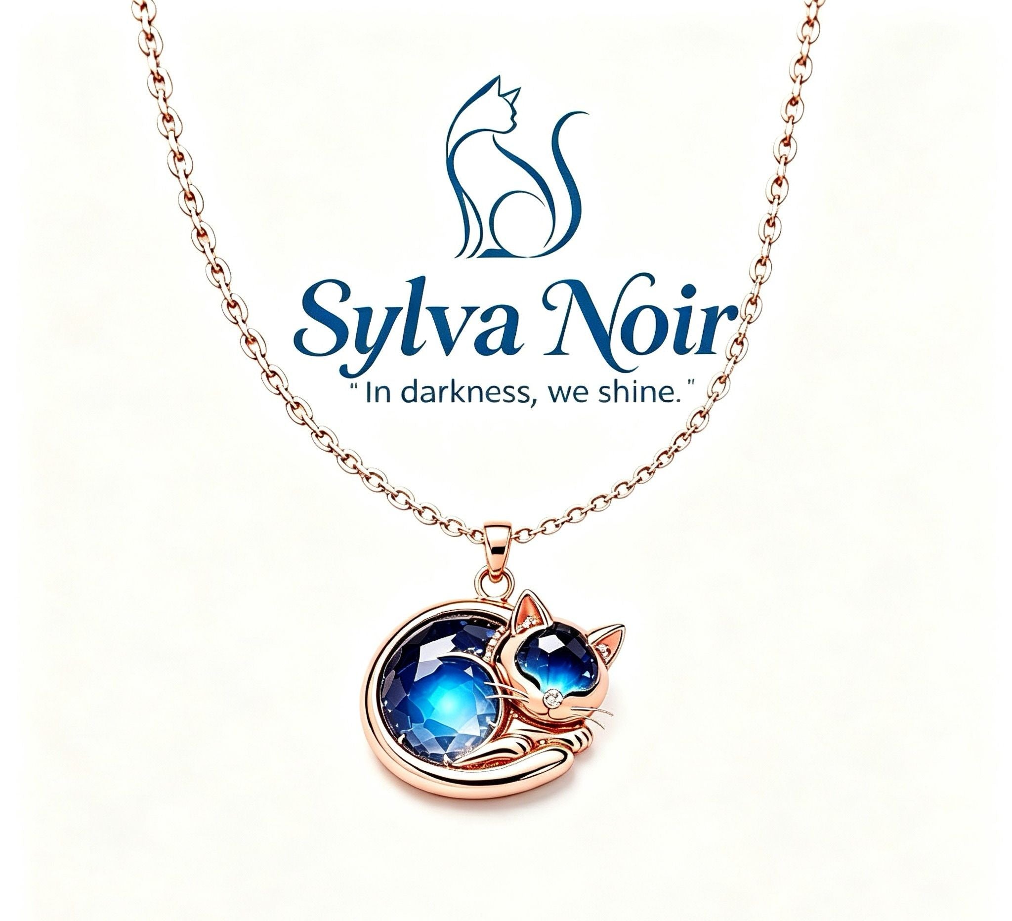 Nocturne Glow Sleeping Cat Pendant