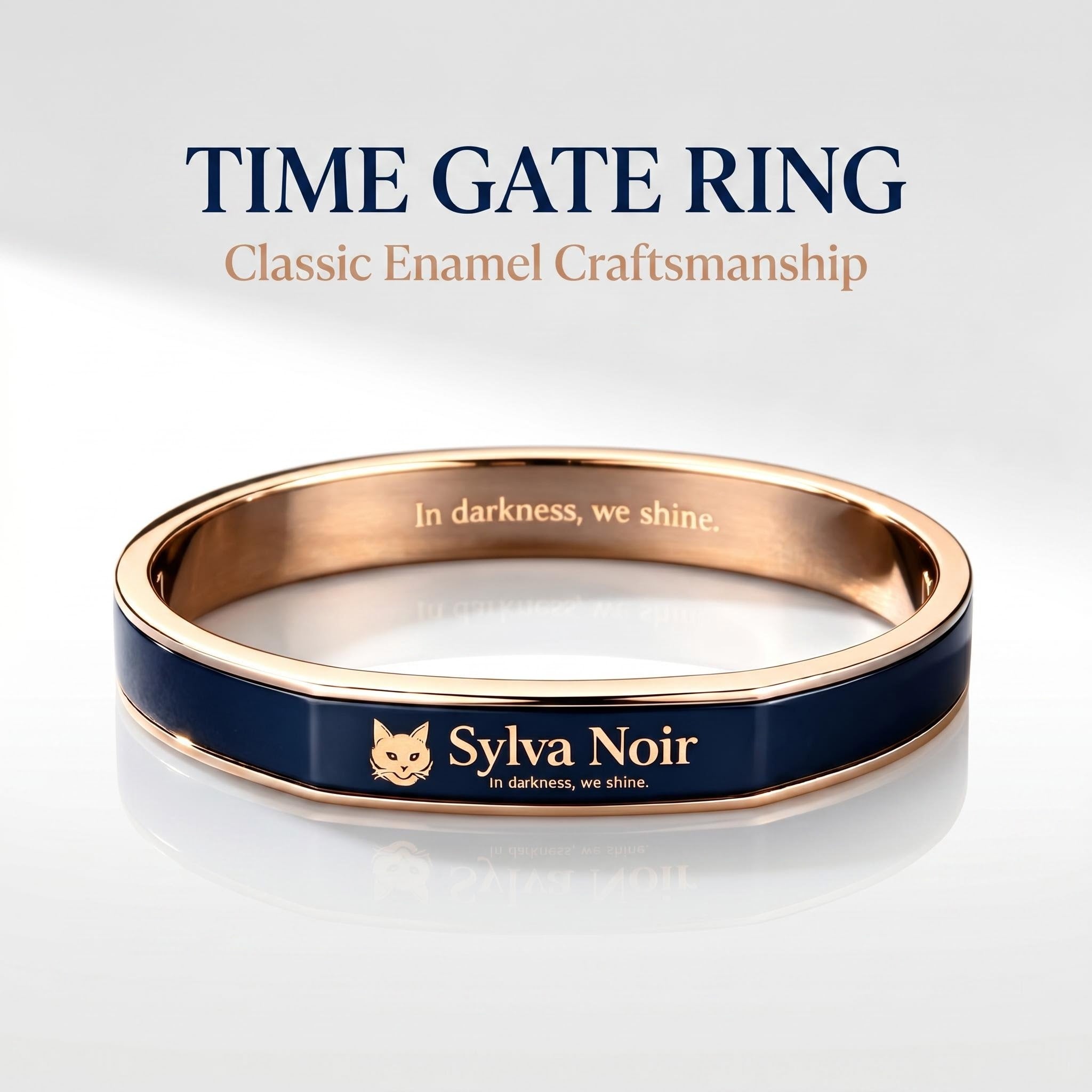 Time Portal Enamel Ring