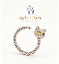 Sylva Noir Mystic Cat Open Ring