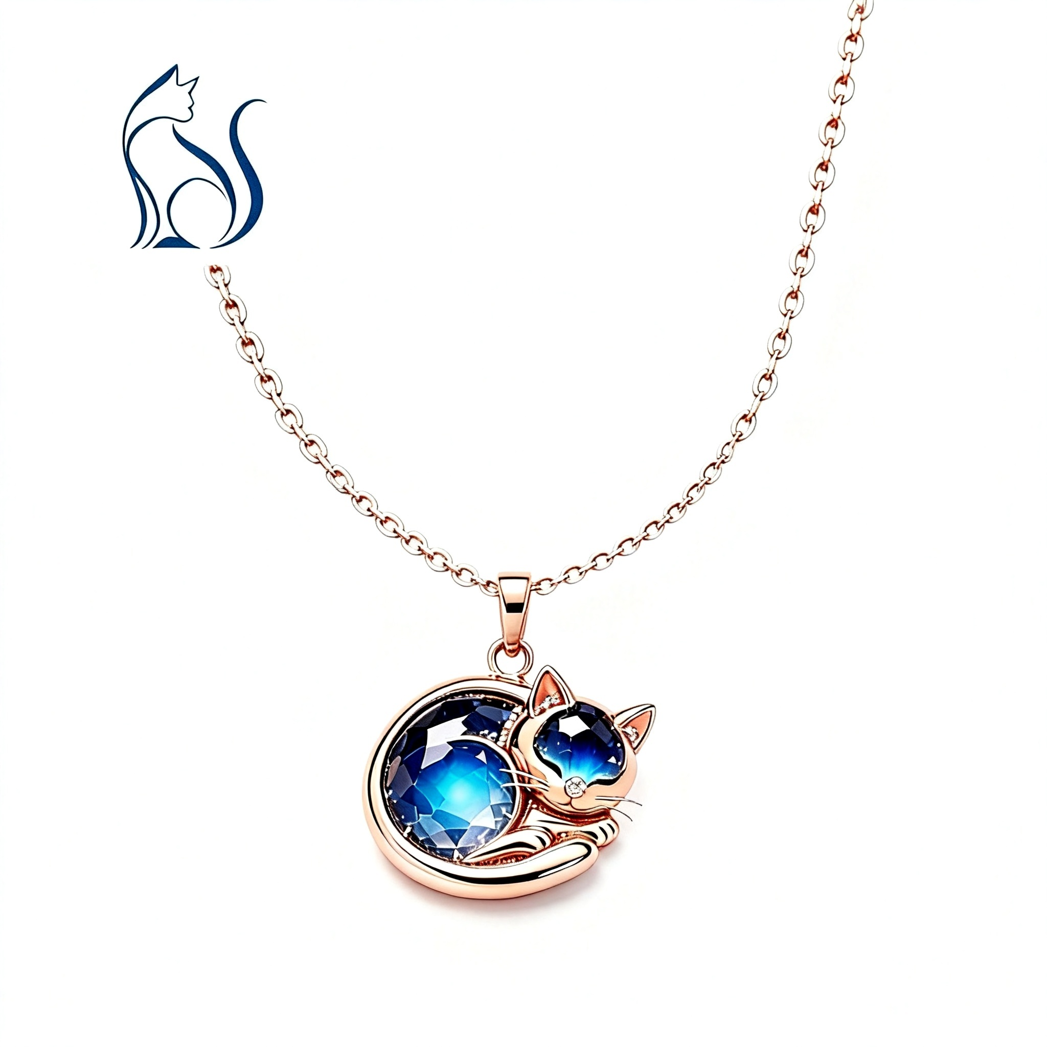 Nocturne Glow Sleeping Cat Pendant